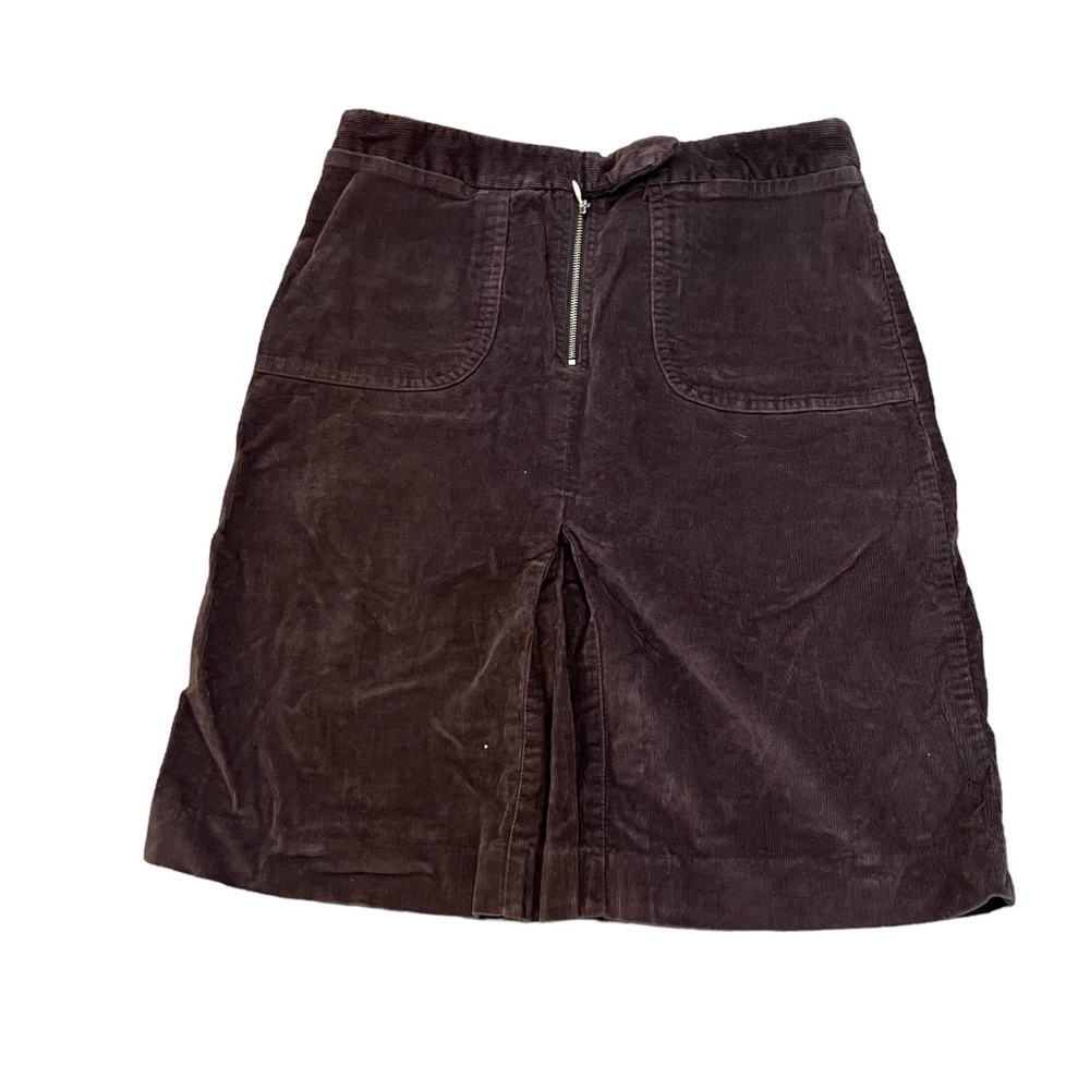 MOSSIMO Chocolate Brown Stretch Corduroy High Rise Casual Skirt 2